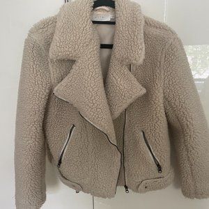 ASTR the Label Sherpa Biker Style Jacket size SMALL